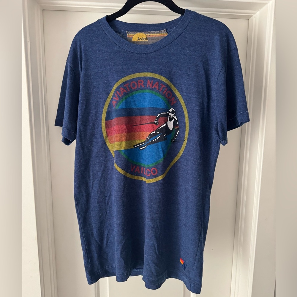 Aviator Nation Vail tee in navy